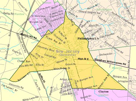 Image: Census Bureau map of Glassboro, New Jersey