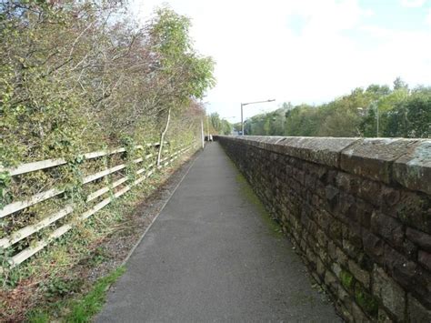 Raised Footpath North Side A596 © Christine Johnstone Geograph