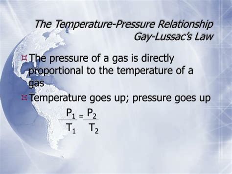 Ppt The Temperature Pressure Relationship Gay Lussacs Law Powerpoint Presentation Id