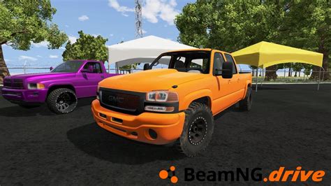 BEAMNG DRIVE MP 454 POWERED GMC SIERRA DRAG RACING YouTube