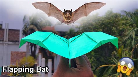 How To Make Paper Flapping Bat Airplane Origami Plane Making Origami