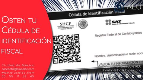 Obt N Descarga E Imprime Tu Cedula De Identificaci N Fiscal Cif Del