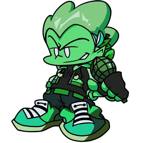 An Image Of A Cartoon Character With Green Hair