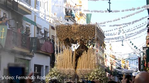 Procesión Extraordinaria Esperanza De Triana 2018 Pureza Marinera En Calle Pureza Youtube