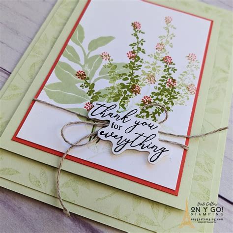 Sweet Summer Thank You Notes With The Botanical Layers Stamp Set From