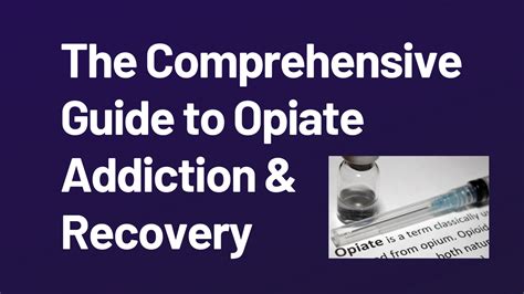 The Comprehensive Guide To Opiate Addiction Recovery Uncategorized