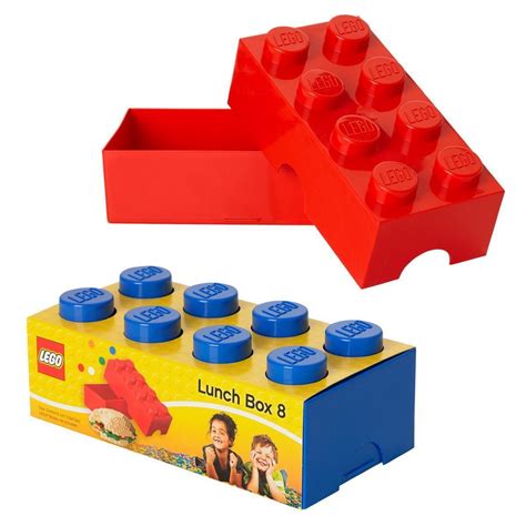 Lego Lunch Box Blue Red School Lunch Sandwich Kids Snacks | eBay