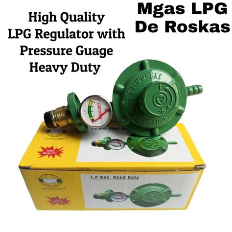 LPG Regulator With Guage For Mgas Heavy Duty 1pc By Beatus Lazada PH