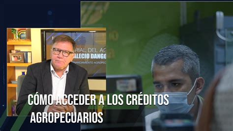 C Mo Acceder A Los Cr Ditos Agropecuarios Tvagro Por Juan Gonzalo