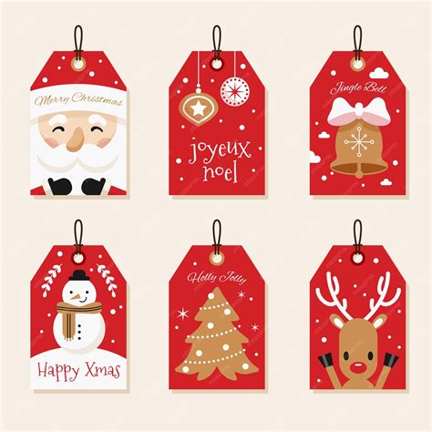 Premium Vector | Collection of christmas badge in flat design