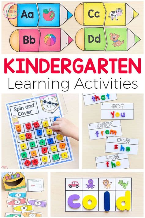 Language Activities For Kindergarten