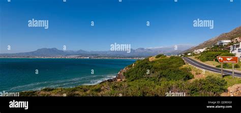 Scenic View Of The R44 Coastal Road From Hermanus To Cape Town Cape