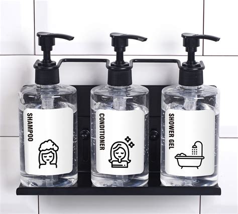 Triple Amenity Bottle Wall Holder For Ml Pump Bottle Stainless