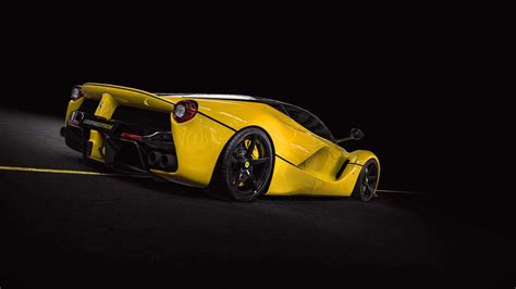 Ferrari LaFerrari - yellow, like new, black wheels