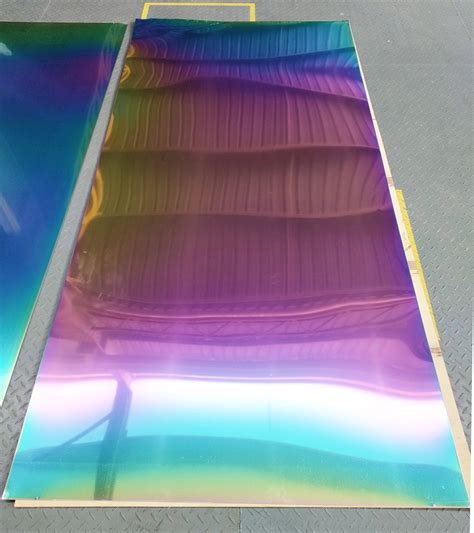 PVD Titanium Rainbow Stainless Steel Plate PVD Coating Malaysia