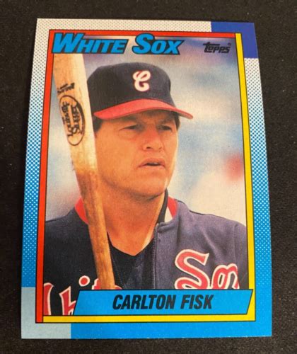 1990 Topps 420 Carlton Fisk White Sox Baseball Card Ebay