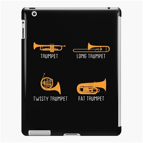 Humorous Types Of Trumpet Marching Band Trumpeter Musician Ipad Case