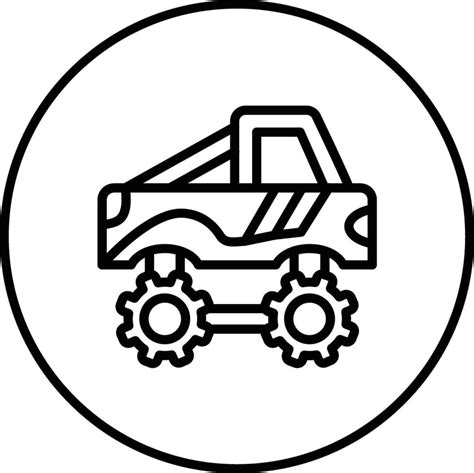 Race Truck Vector Icon 37887258 Vector Art At Vecteezy
