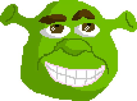 Download Pixelated Shrek Face Artwork