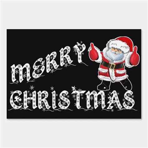 Merry Christmas Yard Sign | Zazzle