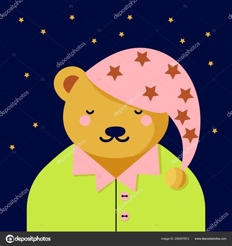 Sleeping Teddy Bear Stock Vector Image By ©nechayka 295957672