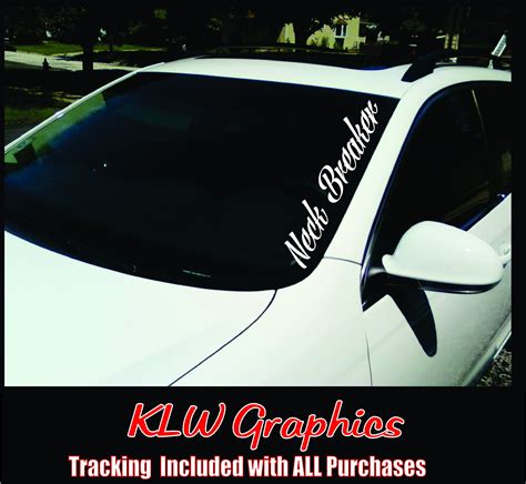 Neck Breaker Banner Vinyl Sticker Decal Jdm Stance Drift Import Euro