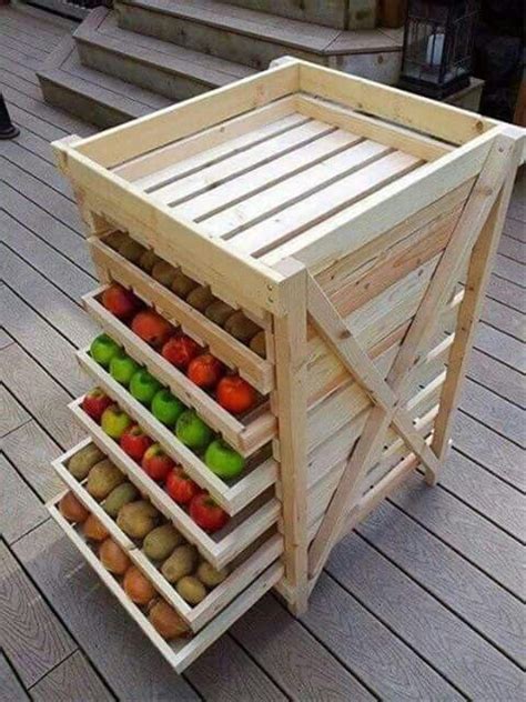 Mueble Para Guardar Vegetales Y Frutas Reciclada