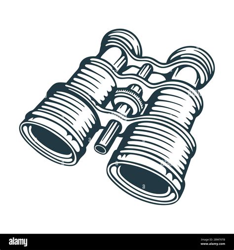 Binocular Hand Drawn Binocular Vector Illustration Binocular Sketch