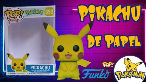 Faça PIKACHU Pokemon Funko Pop Papel papercraft papertoy craft diy