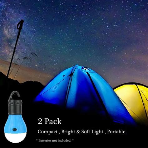 Pcs Led Tent Lamp Hurricane Emergency Tent Light Backpacking Hiking