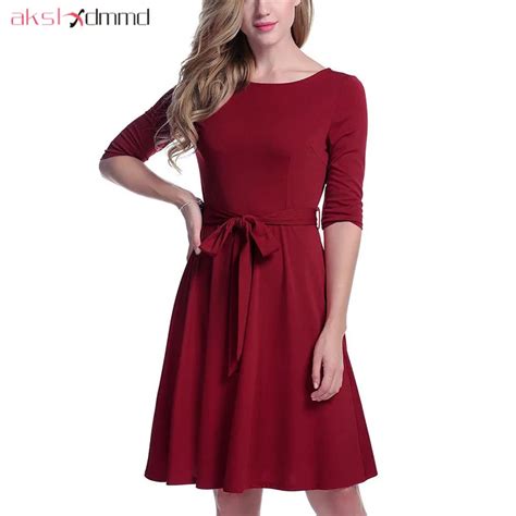 Akslxdmmd Casual Dresses Women 2019 New Spring Plus Size O Neck Half