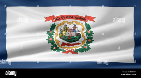 Very large version of a West Virginia flag Stock Photo - Alamy