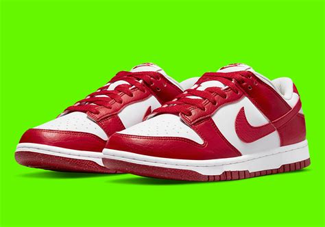 Nike Dunk Low Next Nature University Red White Sneakernews