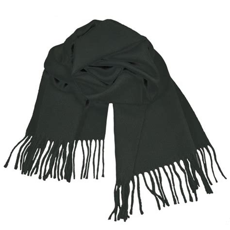 Plain Black Men's Scarf from Ties Planet UK