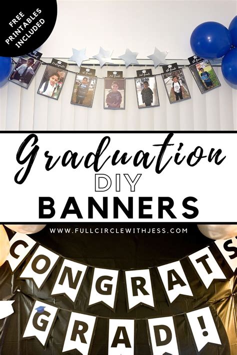 DIY Graduation Banners. FREE Printables! | Graduation diy, Graduation ...