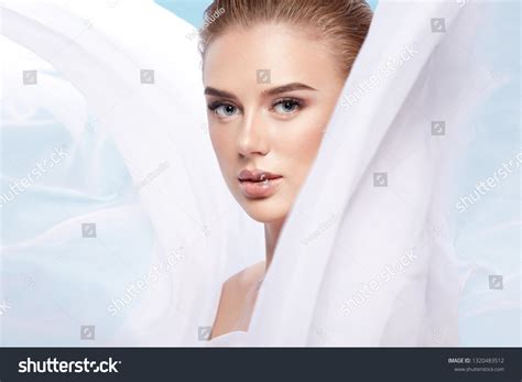 Cute Blonde Girl White Background Wearing Stock Photo Shutterstock