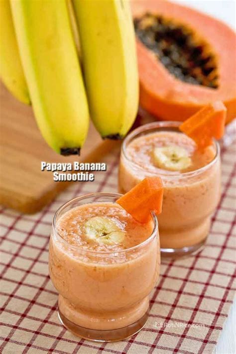 This Healthy And Delicious Papaya Banana Smoothie Is A Great Starter