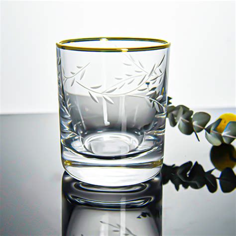 Crystal Whiskey Whisky Rocks Glasses 11 Oz Old Fashioned Vintage Dof