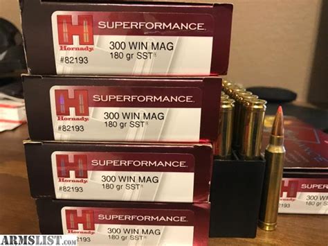 Armslist For Sale 100 Rounds Hornady Superformance Sst 300 Win Mag