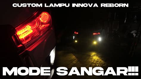 CUSTOM LAMPU INNOVA REBORN SANGAR DOUBLE PROJECTOR YouTube