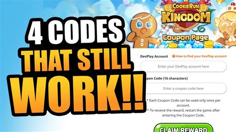 Coupon Codes That Still Work Redeem Now Cookie Run Kingdom Youtube