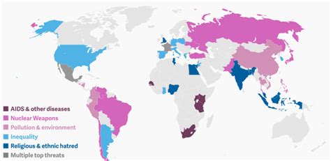 The World S Greatest Fears Mapped By Country The Atlantic