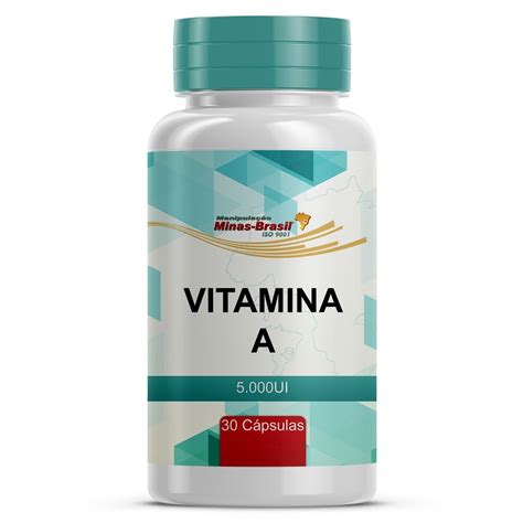 Comprar Vitamina A 5 000 UI 30 Cápsulas Drogaria Net