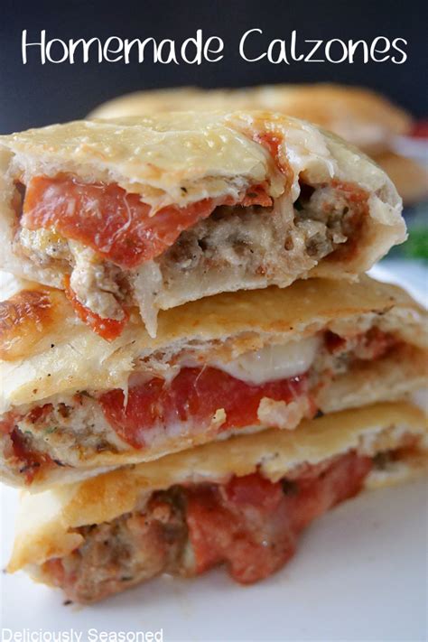 Homemade Calzone Recipe Deliciously Seasoned