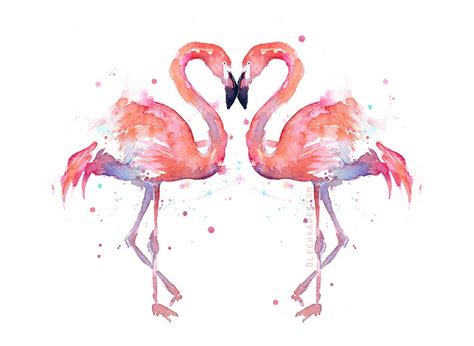 Flamingo Wall Art Flamingo Art Print Flamingo Painting Pink Etsy