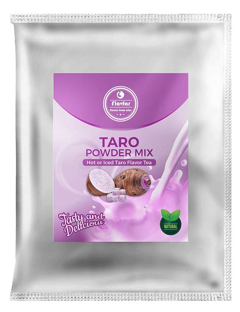 Flavfar Taro Bubble Tea Powder Polvo De Taro Instant Neo Para T De