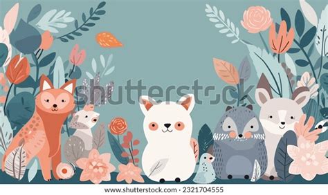 Jungle Wildlife Animals Cartoon Book Cover Stock Vector (Royalty Free ...