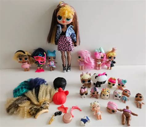 Lol Surprise Doll Pets Lil Sister Remix Pop Wigs Accessories Bundle Lot