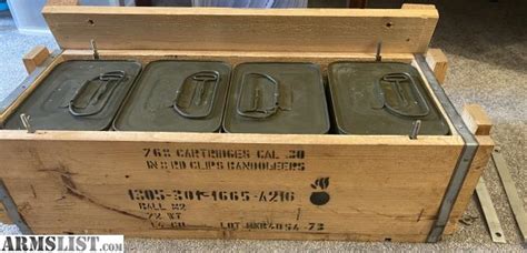 Armslist For Sale M Garand Ammo Spam Cans