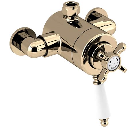 Bristan 1901 Chrome Thermostatic Exposed Dual Control Shower Valve